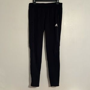 Black Adidas track pants